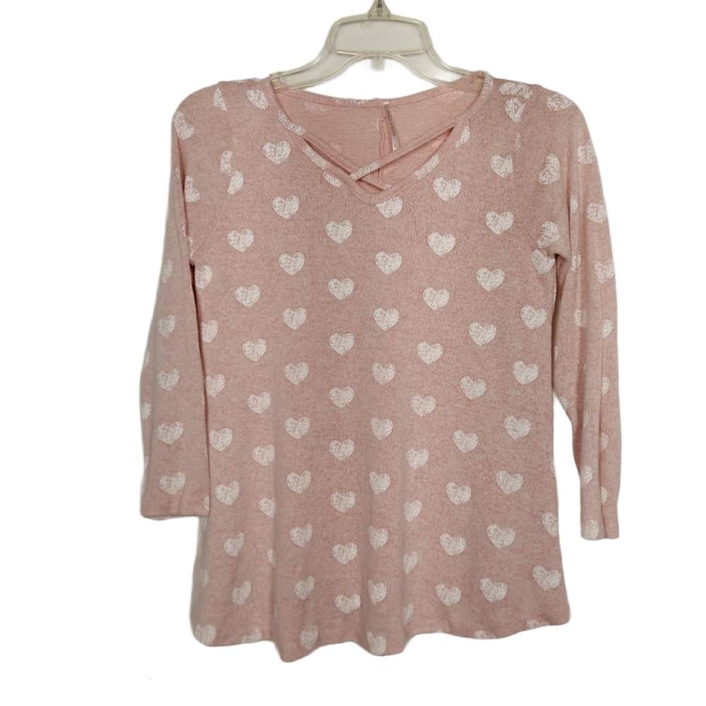 Girl's Heart Pullover Sweater